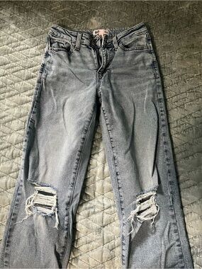 SO Light Blue Distressed Women's Jeans